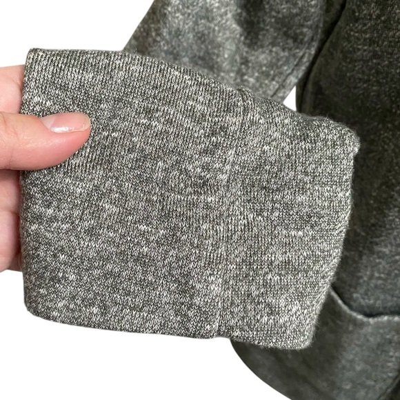 Lauren Conrad Green Gray Knit Blazer Open Front Cotton Sweater Jacket Size XS - Picture 5 of 14